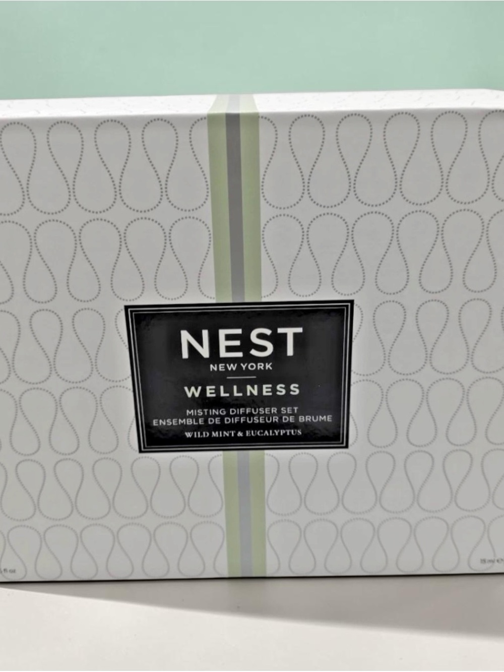 NEST New York Wellness Misting electric diffuser in Wild Mint & Eucalyptus.